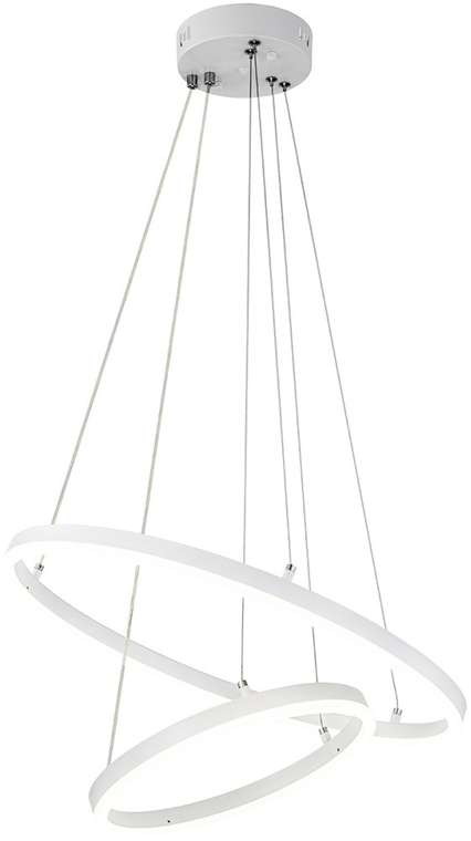 Люстра led подвесная с пультом (+ночной режим) Escada Void 10254/2LED 66W White APP (Умный дом)