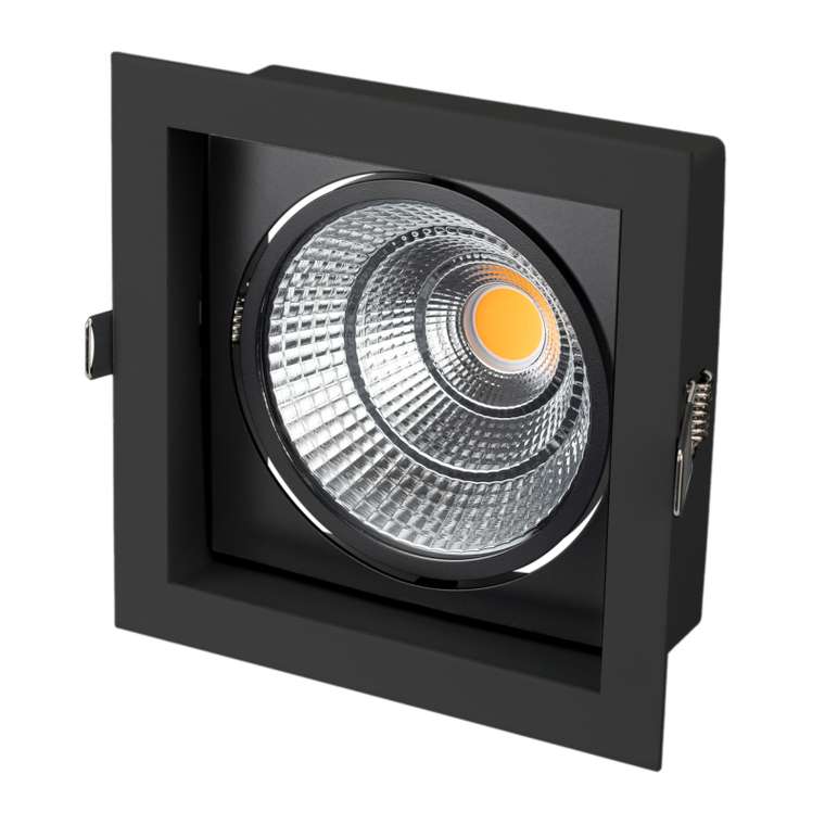 Встраиваемый светильник CL-KARDAN 037028 (металл, цвет черный)