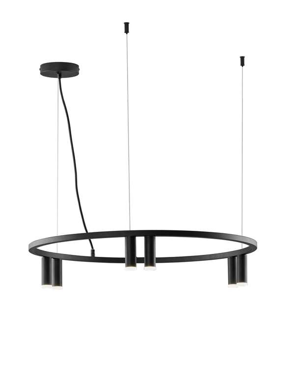 Люстра подвесная Sofina V11787-6P черного цвета