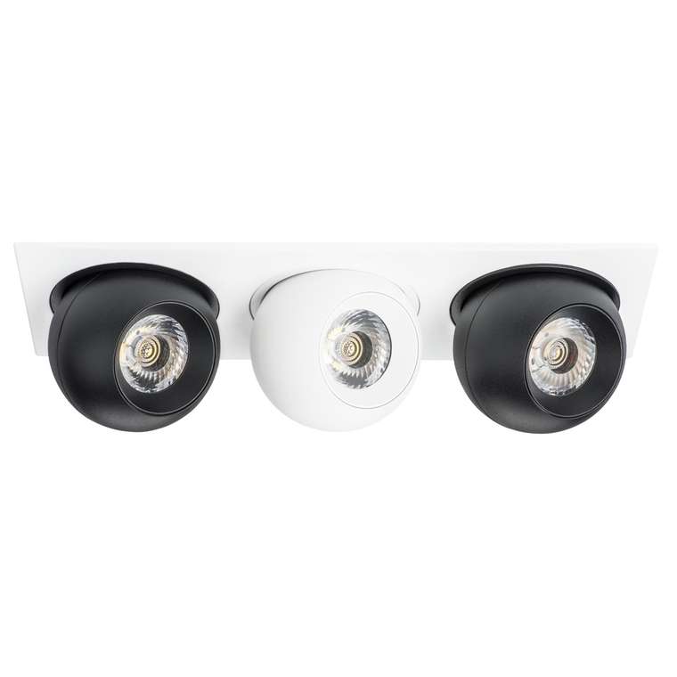 Светильник INTERO LED 9W*3 850LM*3 24G БЕЛЫЙ/ЧЕРНЫЙ 4000K (217536+217074+217064+217074)