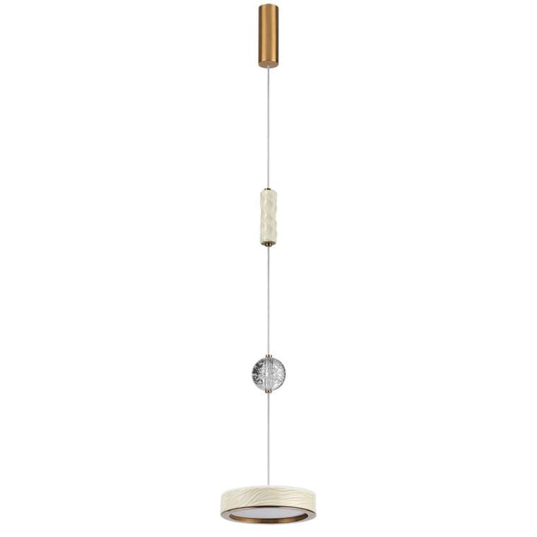 Подвесной светильник Odeon Light Riviera 5450/32L молочный/античная бронза/металл/керамика/хрусталь/акрил LED x 32W 2000К/3000K/4000K/переключ