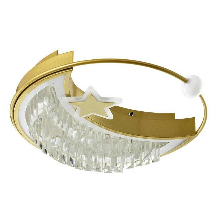 Потолочный светильник L8024-450 GD (хрусталь, цвет прозрачный)