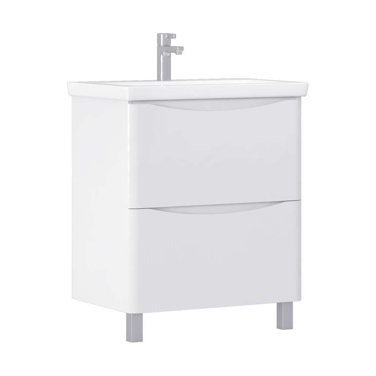 Тумба под раковину Glem 70 белого цвета