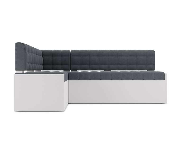 Угловой диван-кровать Ганновер S серо-белого цвета левый угол