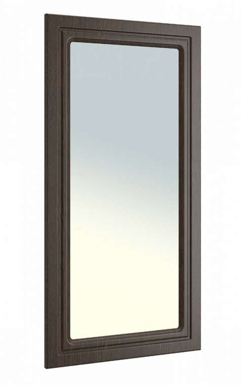 Зеркало настенное Монблан S в раме темно-коричневого цвета