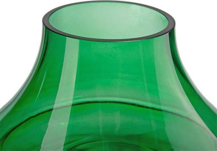 Ваза из стекла зеленого цвета