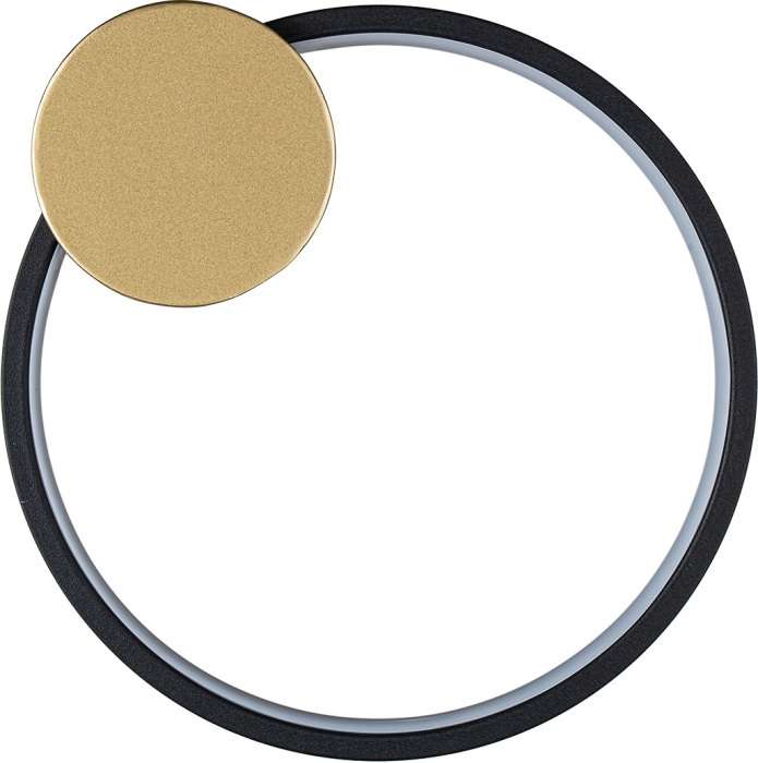 Настенный светодиодный светильник Escada Figures 10263/1LED 15Вт, 1040Лм, 4500К, Ra>80, металл/силикон, черный