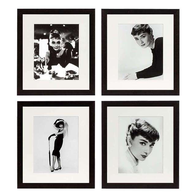 Комплект из четырех картины Audrey Hepburn  