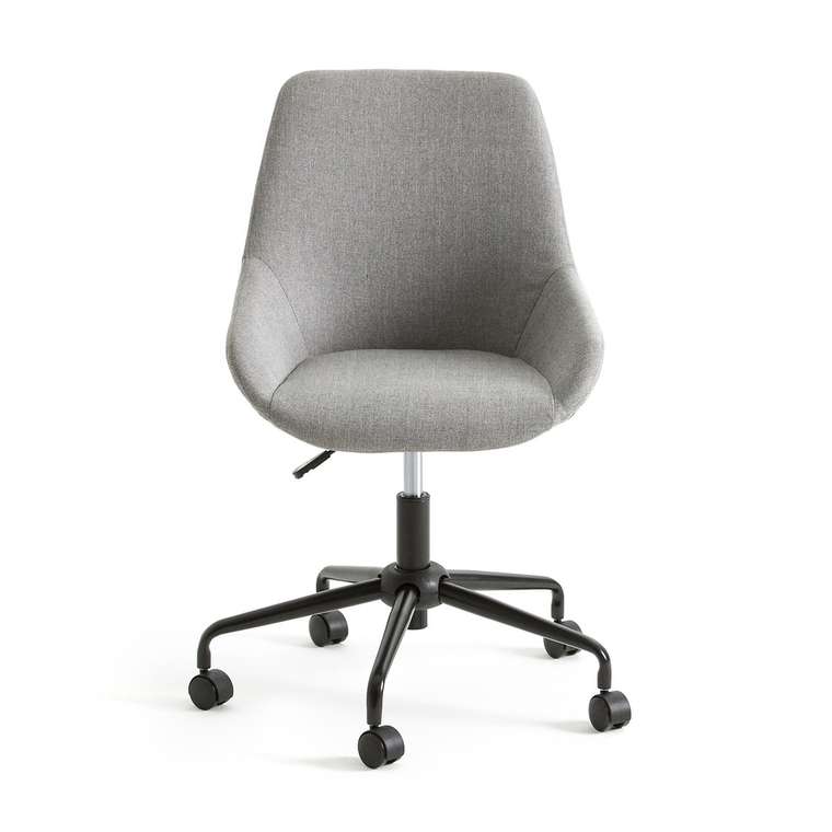 Кресло офисное на роликах Asting серого цвета