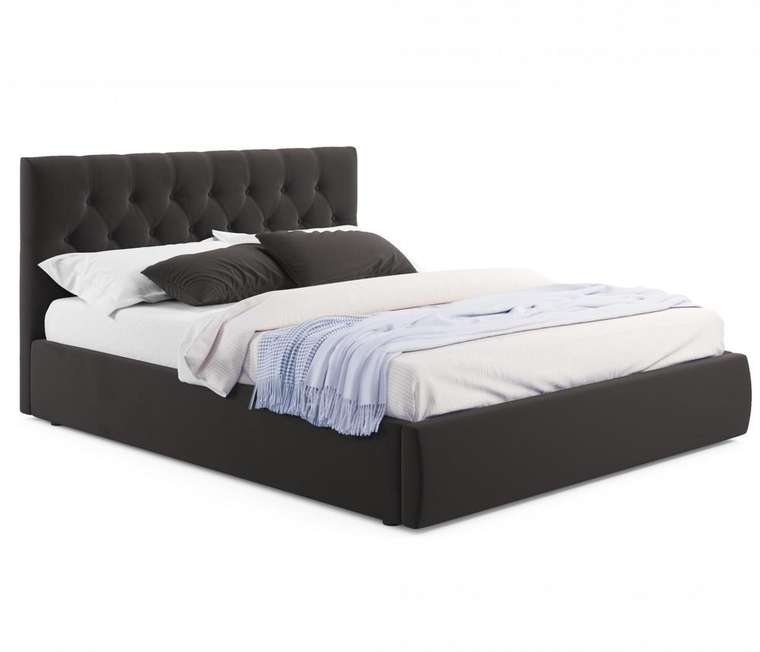 Кровать Verona 180х200 с подъемным механизмом коричневого цвета