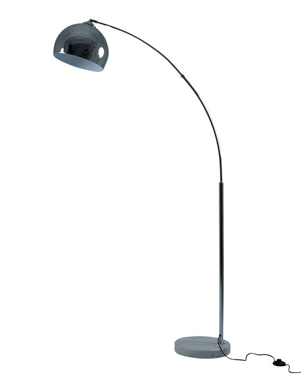 Торшер Arco V10994-F серо-белого цвета