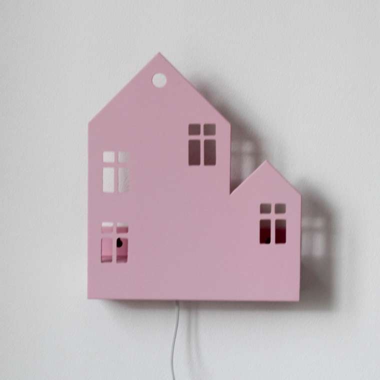 Светильник-домик "Lyon" розовый