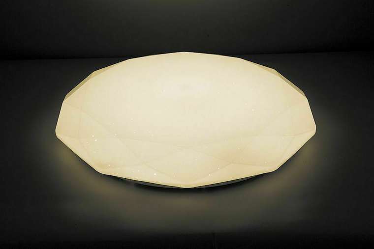 Светодиодный управляемый светильник накладной Feron AL5200 DIAMOND тарелка 70W 3000К-6000K белый