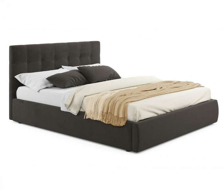 Кровать с подъемным механизмом Selesta 180х200 коричневого цвета