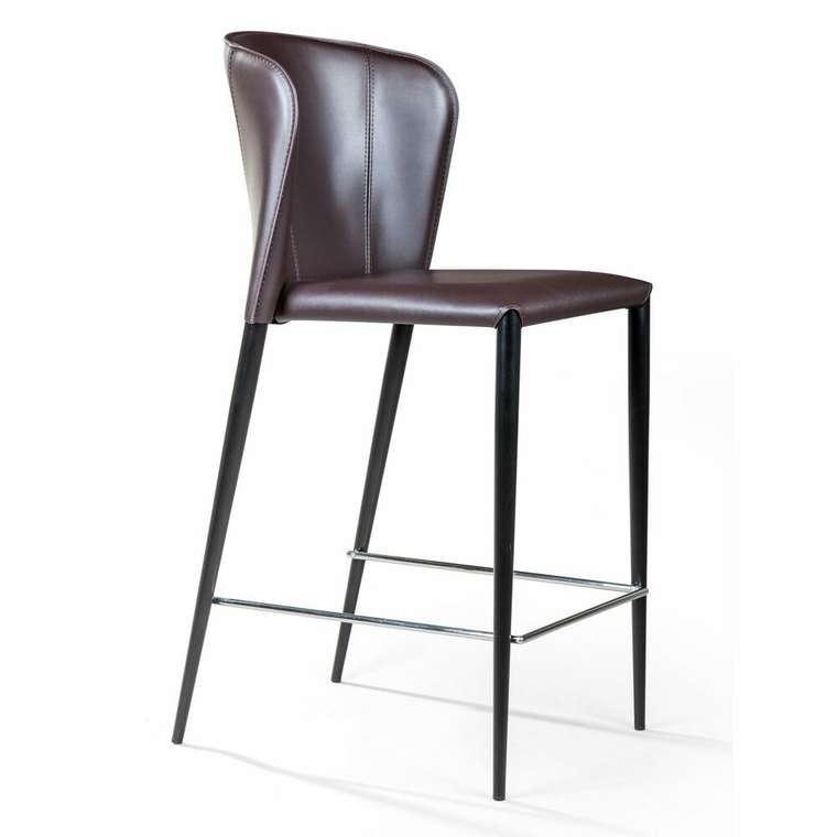 Полубарный стул Albert темно-коричневого цвета 