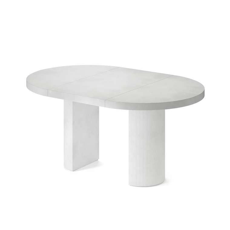 Обеденный стол раздвижной Тиаки М белого цвета