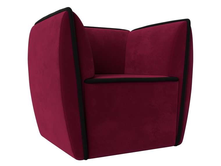Кресло Бергамо бордового цвета