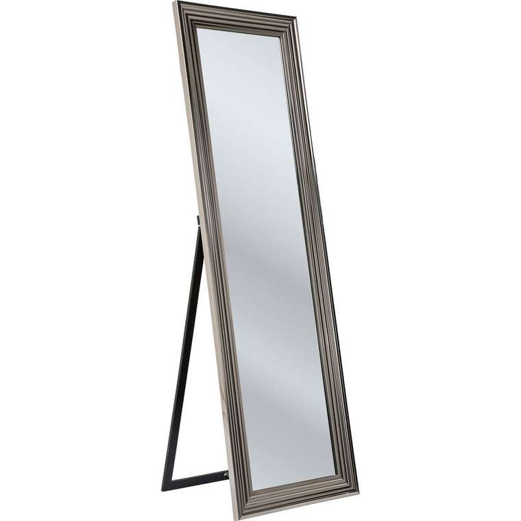 Зеркало напольное Frame серебряного цвета