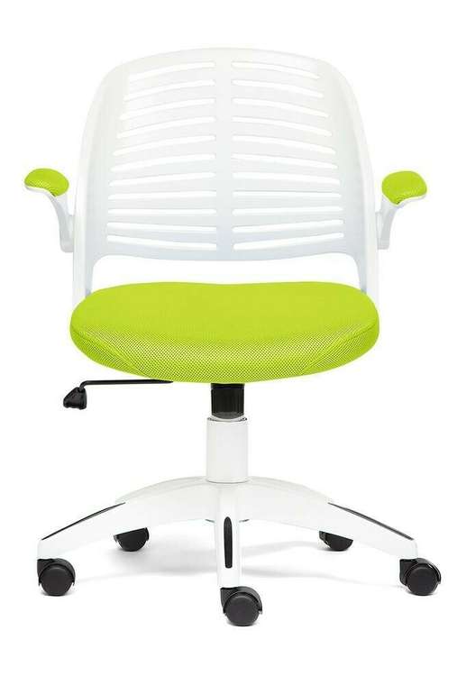 Кресло офисное Joy бело-зеленого цвета