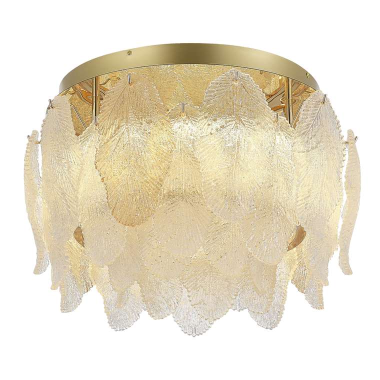 Светильник потолочный ST-Luce золотистый/белый, янтарный LED 1*20W 3000K ЛАЙТА
