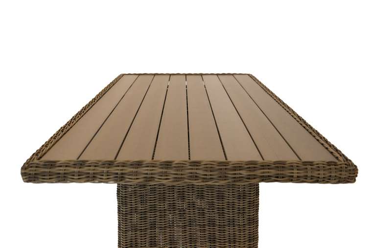 плетеный обеденный стол Бергамо 180х100