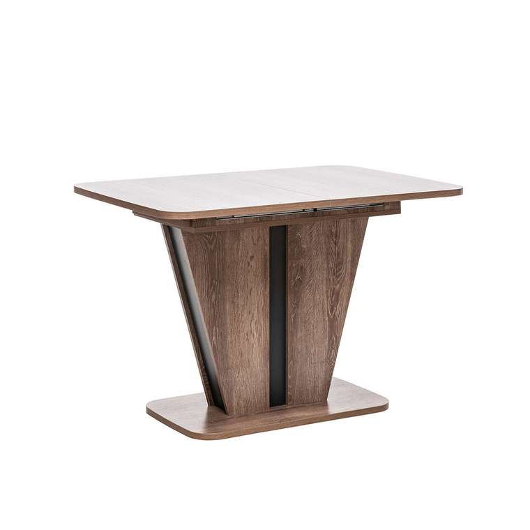 Обеденный раздвижной стол Бари коричневого цвета 