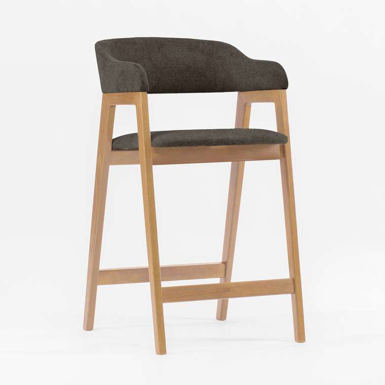 Барный стул Челси серо-коричневого цвета