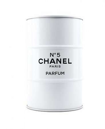 Консоль-бочка Chanel белого цвета