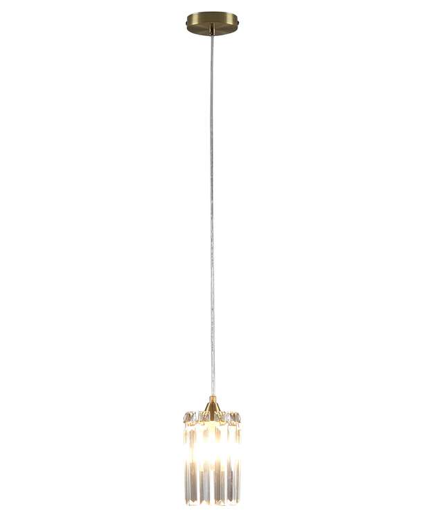 Светильник подвесной Levi V10759-1P прозрачно-золотого цвета