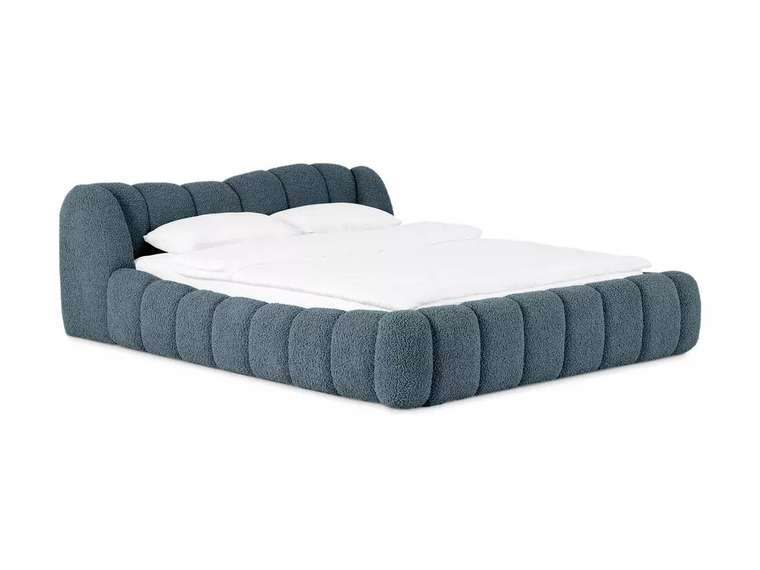 Кровать Litta 160х200 голубого цвета без подъемного механизма
