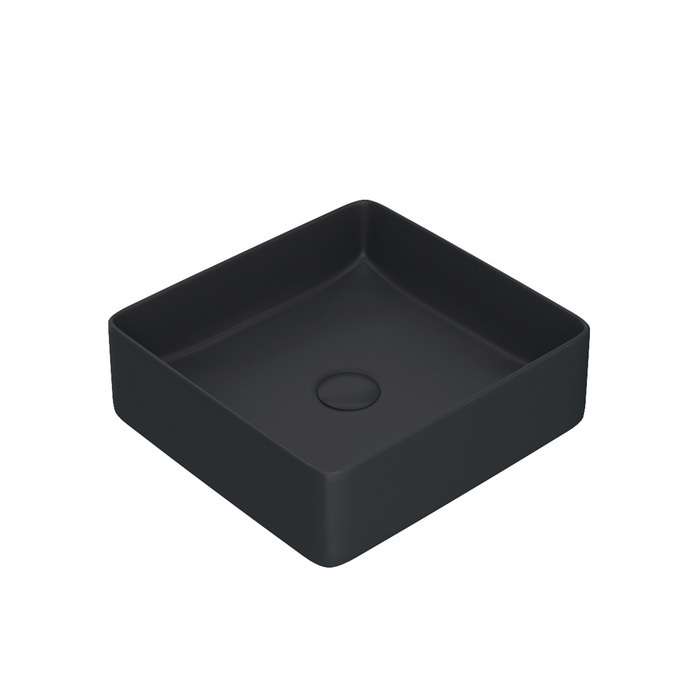 Умывальник накладной IDDIS Slide 36х36 черного цвета