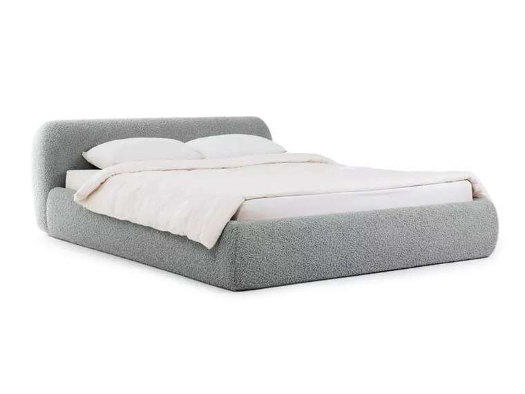 Кровать Sintra 160х200 серого цвета без подъемного механизма 