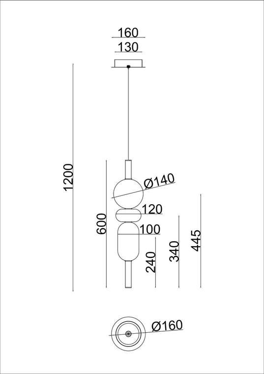 Подвесной светильник Arte lamp VASSOIO A6835SP-12AM