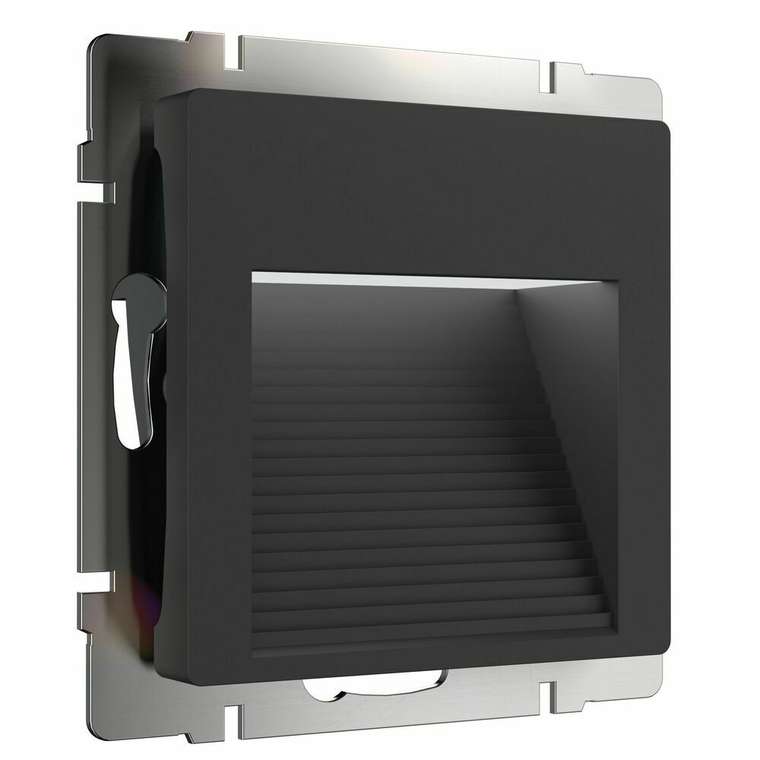 Встраиваемая LED подсветка черный WL08-BL-02-LED Встраиваемые механизмы черные