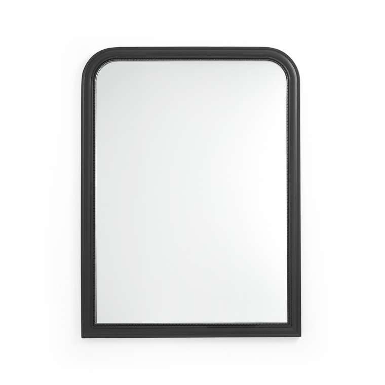 Настенное зеркало 90х120 Afsan черного цвета