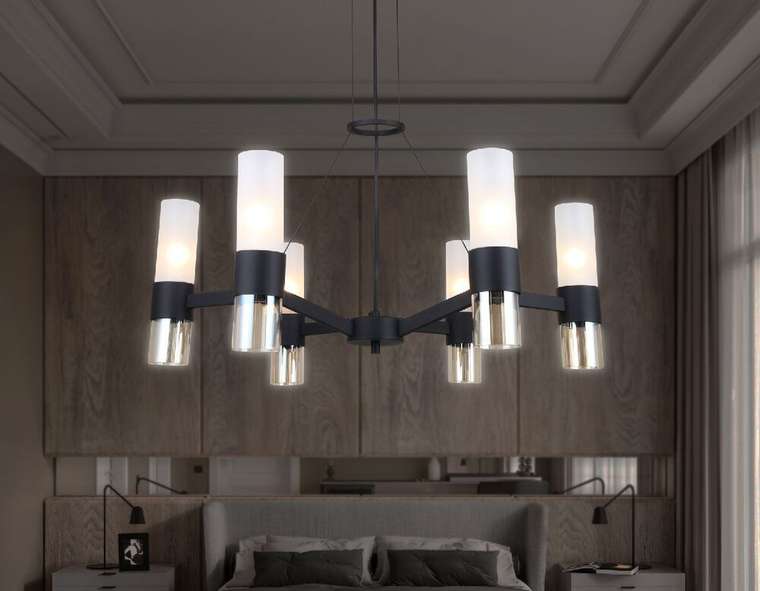 Подвесная люстра Heigh Light LH55104 (стекло, цвет белый)