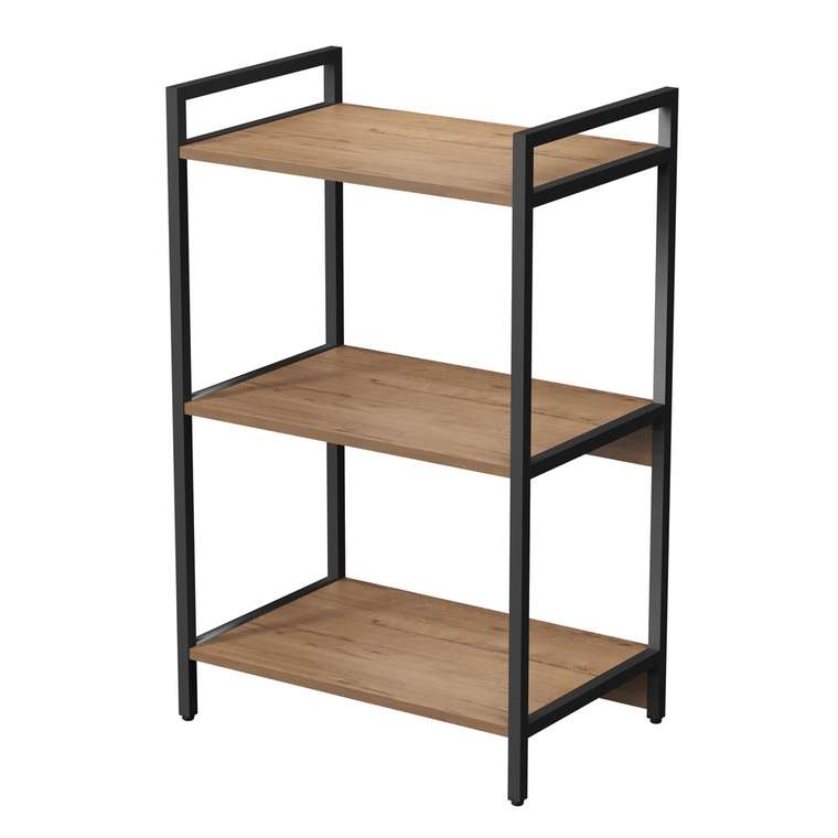 Стеллаж 10СС.3.600 средний 3 полки коричневого цвета