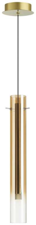 Подвесной светильник Odeon Light Shiny 5061/5LB PENDANT золотой/янтарный/металл/стекло LED 4W 3000K