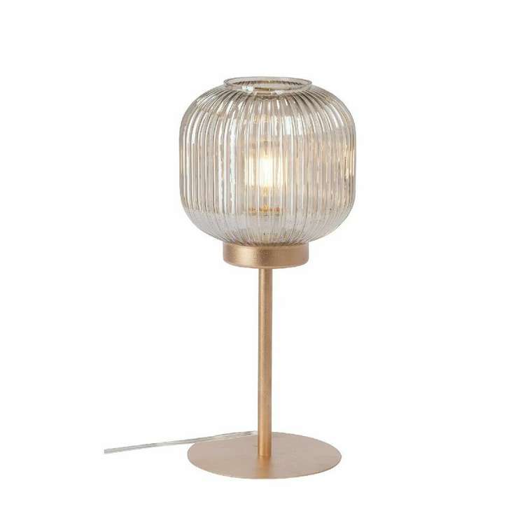 Настольная лампа V2885-8/1L (стекло, цвет светло-коричневый)