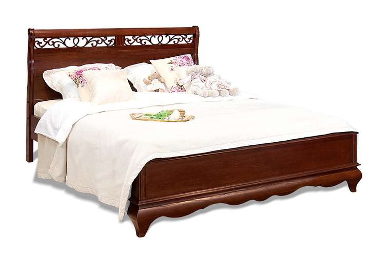 Кровать Оскар 180х200 коричневого цвета