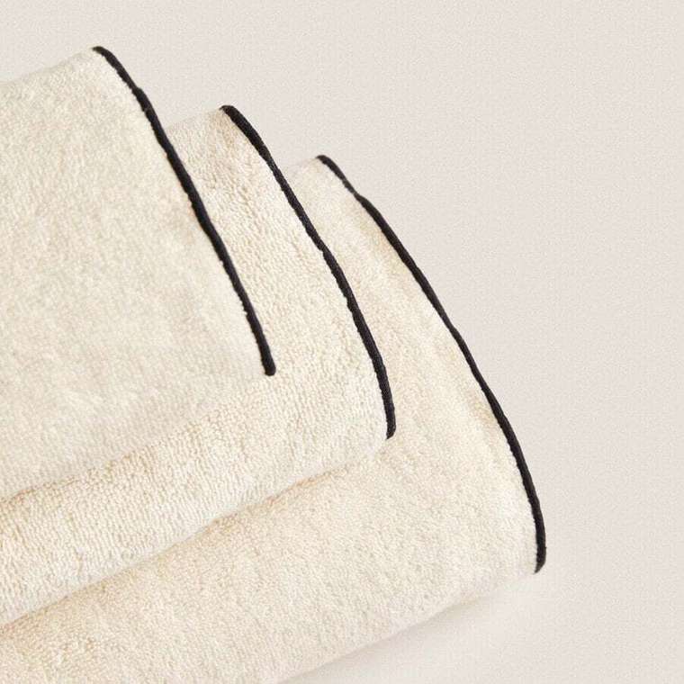 Полотенце хлопковое на оверлоке