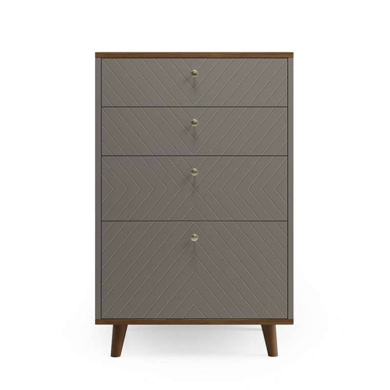 Высокий комод Twin TW020 коричневого цвета