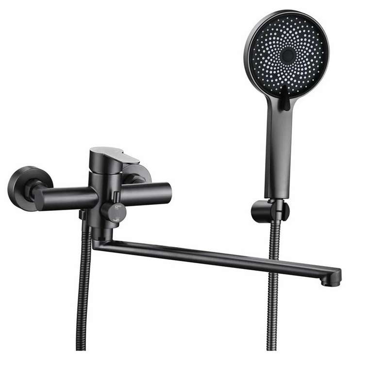 Смеситель для ванны Fmark FS8225Q, графит