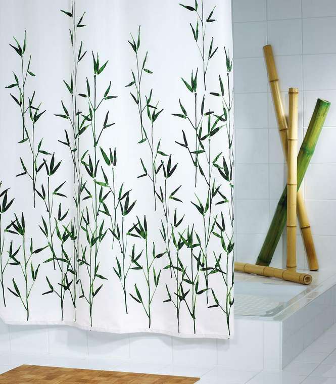 Штора для ванных комнат Bambus зелёный