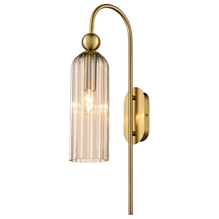 Бра 281-421-01 (стекло, цвет янтарный)