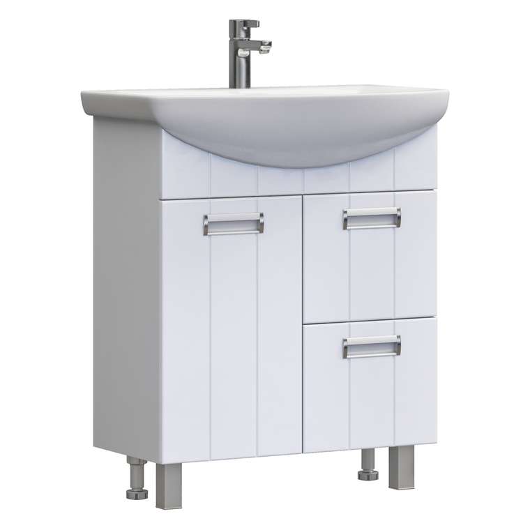 Тумба под раковину Диана 70 белого цвета