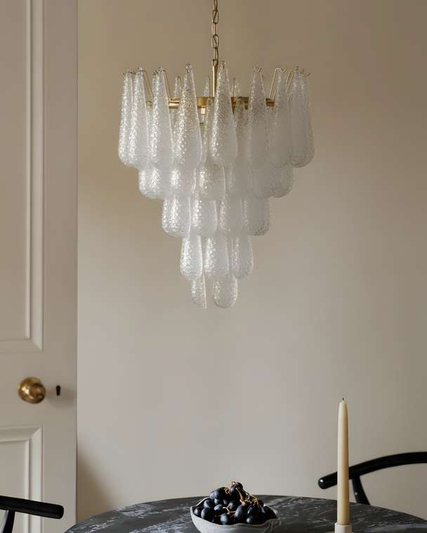 Золотой подвесной светильник "Поуль"