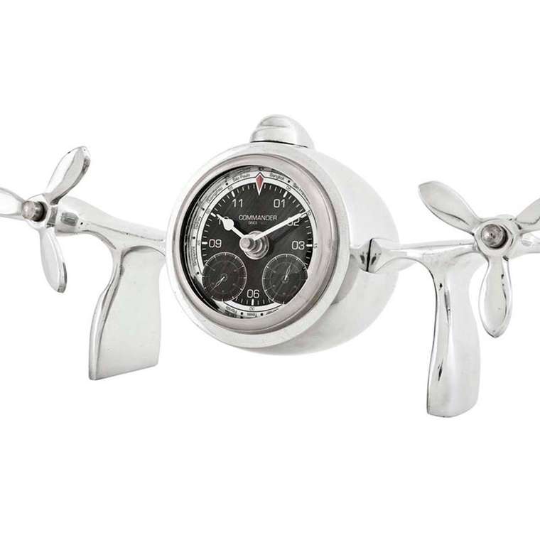 Часы Eichholtz Propeller в виде самолета выполнены из металла