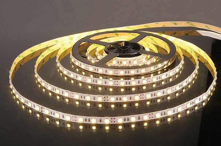Светодиодная лента 12В 14.4Вт/м 60 Led/м 3300К IP20