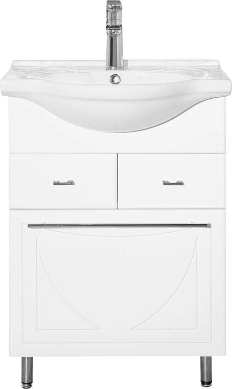 Тумба с раковиной Лана белого цвета